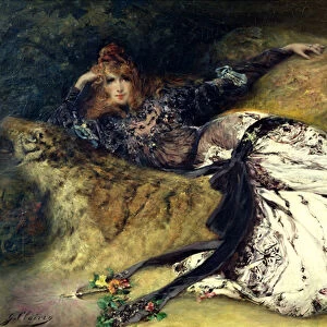 Sarah Bernhardt (1844-1923) 1871 (oil on canvas)