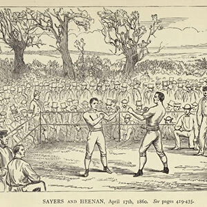 Sayers and Heenan, 17 April 1860 (engraving)