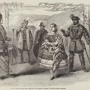 Scene from Balfes New Opera of "The Rose of Castile, "at the Lyceum Theatre (engraving)