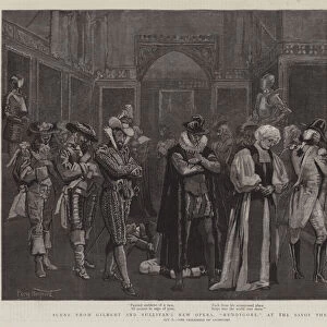 Scene from Gilbert and Sullivans New Opera, "Ruddygore, "at the Savoy Theatre (engraving)