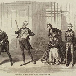Scene from "Little Em ly, "at the Olympic Theatre (engraving)