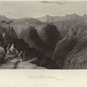 Scene on Mount Lebanon (engraving)