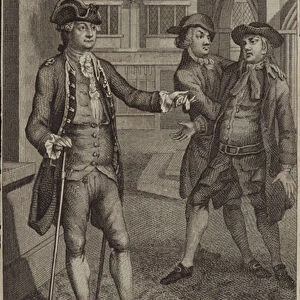 Scene from The Recruiting Officer (engraving)