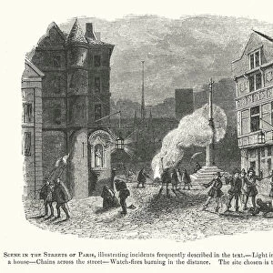 Scene in the Streets of Paris (engraving)