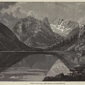 Scenery of the Tyrol, Monte Cristallo and the Durren See (engraving)