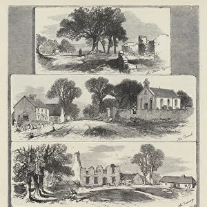 Scenes in Goldsmiths "Deserted Village"(engraving)