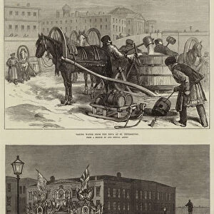 Scenes in St Petersburg (engraving)