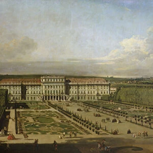 Schonbrunn Palace and gardens, 1759-61 (oil on canvas)