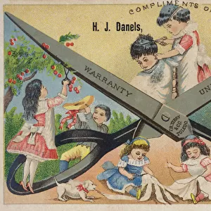 Scissors being used for an array of jobs (chromolitho)