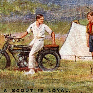 A Scout is Loyal, 1929 (colour litho)