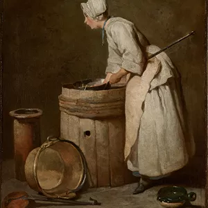 The Scullery Maid, 1738 (oil on canvas)