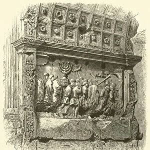 Sculpture on the Arch of Titus (engraving)