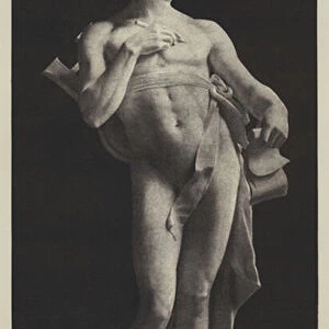 Sculpture at the Royal Academy, 1891, "Poetry"(b / w photo)