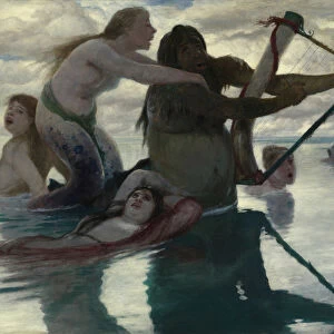 In the Sea, 1883 (oil on panel)