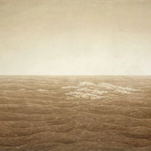 Sea at Sunrise, 1828 (sepia ink over pencil on paper)