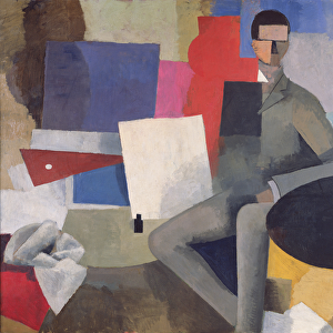 The Seated Man, or The Architect (oil on canvas)