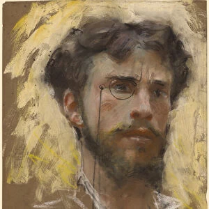 Self-portrait, 1877 (pastel and gouache)
