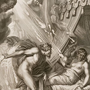 Semele is Consumed by Jupiters Fire, 1731 (engraving)