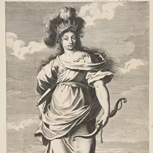 Semiramis from Les Sept Merveilles du monde, c. 1639-40 (etching & engraving)