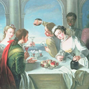 The Five Senses: The Sense of Taste, after Philippe Mercier (1689-1760) (oil on canvas)