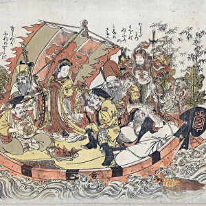 Sept Divinites du Bonheur - Seven Lucky Gods par Kitao, Shigemasa (1739-1820)