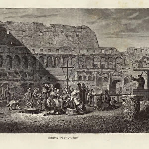 Sermon at the Colosseum (engraving)