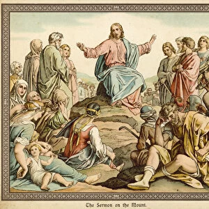 The Sermon on the Mount (chromolitho)