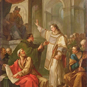 The Sermon of St. Stephen, 1745 (oil on canvas)