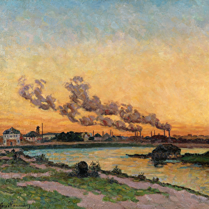Setting Sun at Ivry, c. 1872-73 (oil on canvas)