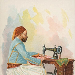Sewing Machine, Tunis (chromolitho)