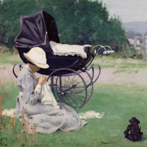 Sewing in the Sun, 1913