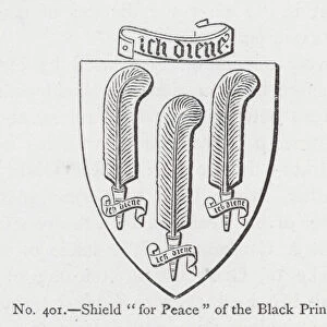 Shield "for Peace"of the Black Prince (engraving)