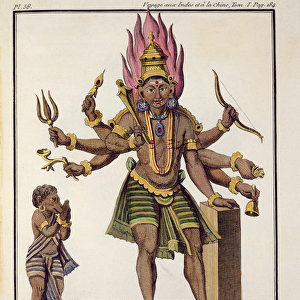 Shiva as Virapatren, Lord with the ill-formed Evil Eye, from