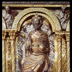 Shrine of Emperor Charlemagne (742-814), detail of Henri IV (1050-1106
