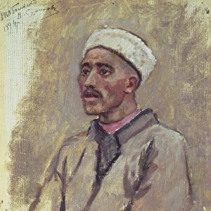A Siberian Tartar, sketch for Yermak Conquers Siberia, 1894 (oil on canvas)