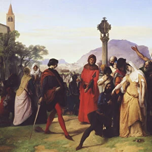 The Sicilian Vespers, 1846 (oil on canvas)