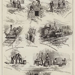 Siege Operations at Eastbourne, Sussex (engraving)