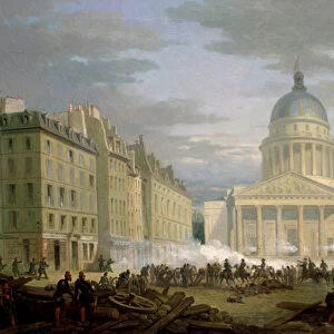 Siege of the Pantheon, 24th June 1848 (oil on canvas)