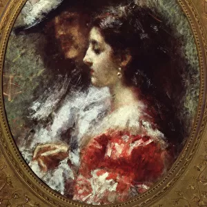Silent love (oil on canvas, 1873)