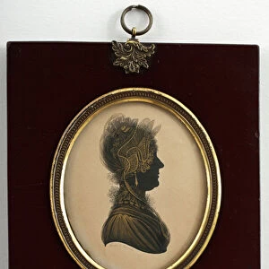 Silhouette: Unknown Lady by John Field, after 1833 (ink on card)