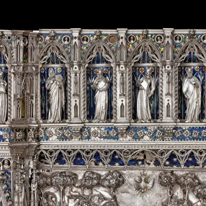 The silver altar of Saint Johns Treasure, detail, 1367-1483