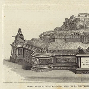 Silver Model of Mont Valerien, presented to the "Besieged Resident"by the Proprietors of the "Daily News"(engraving)