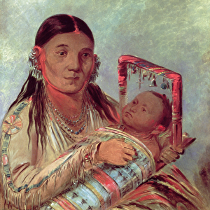 Sioux mother and baby, c. 1830 (oil on canvas)