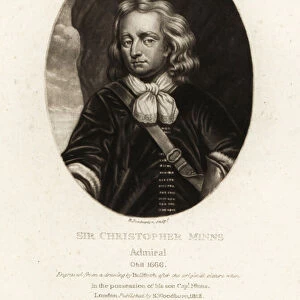 Sir Christopher Myngs, English naval officer and privateer. 1814 (engraving)
