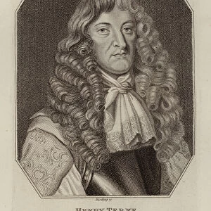 Sir Henry Terne, English admiral (engraving)