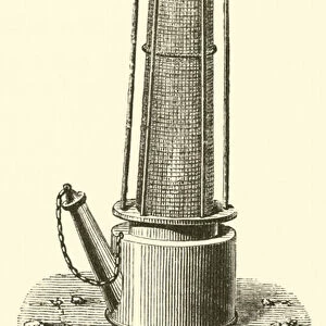 Sir Humphry Davys Safety Lamp (engraving)
