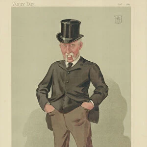Sir Joseph Whitwell Pease (colour litho)
