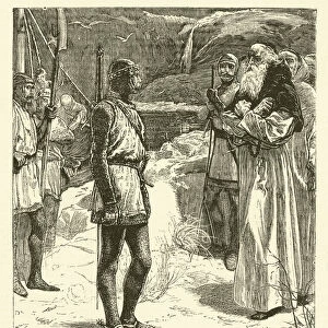 Sir William Wallace before the Battle of Stirling Bridge (engraving)