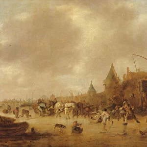 The Skaters, 1644 (oil on canvas)