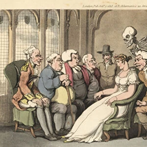 The skeleton of Death joins a group of suitors for fair heiress Belinda, and defeats the lawyer, doctor, parson, Quaker, colonel and baronet for the prize